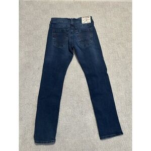 True Religion Ricky Flap Relaxed‎ Straight Denim Blue Jeans Men's Sz 29